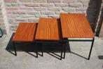 Vintage nest tafeltjes, Huis en Inrichting, Ophalen, Minder dan 45 cm, Minder dan 55 cm, Gebruikt