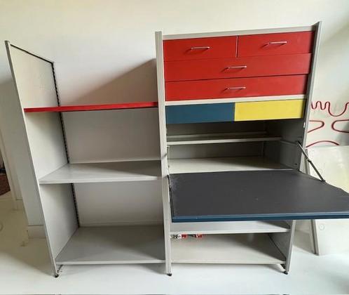 Originele Gispen 5600 Cordemeyer Kast met Bureau, Huis en Inrichting, Kasten | Overige, Gebruikt, Ophalen of Verzenden