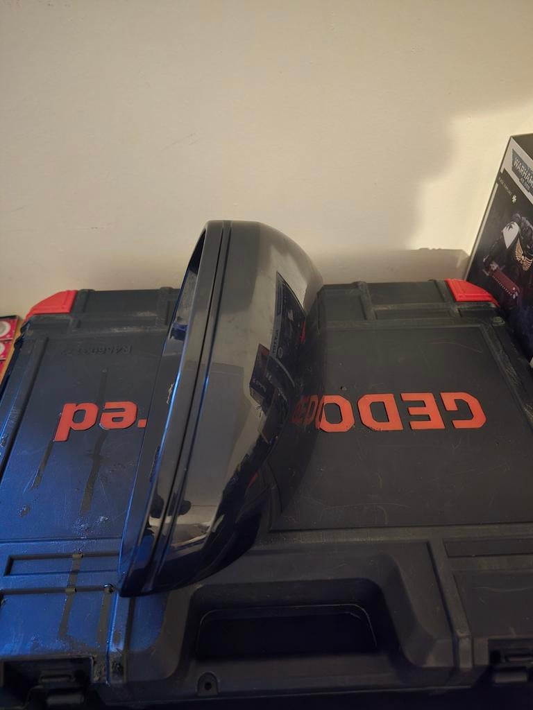 Blauwe Spiegelkappen Audi A6 C7, Auto-onderdelen, Spiegels, Ophalen of Verzenden, Gebruikt, Audi