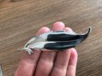 Zilveren broche veer, Ophalen of Verzenden, Zo goed als nieuw
