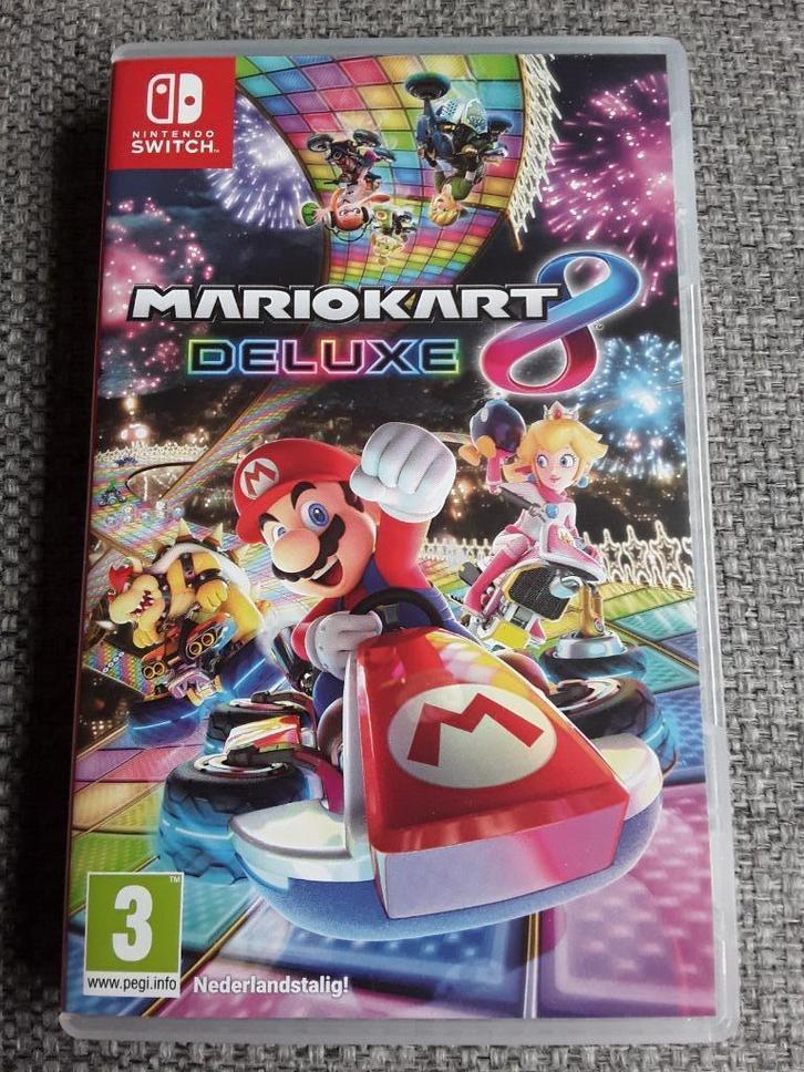 Nintendo Switch Game Mario Kart 8 Deluxe, Spelcomputers en Games, Games | Nintendo Switch, Zo goed als nieuw, Racen en Vliegen