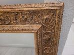 Spiegel in gouden antieke lijst, Ophalen of Verzenden, Rechthoekig, Minder dan 50 cm