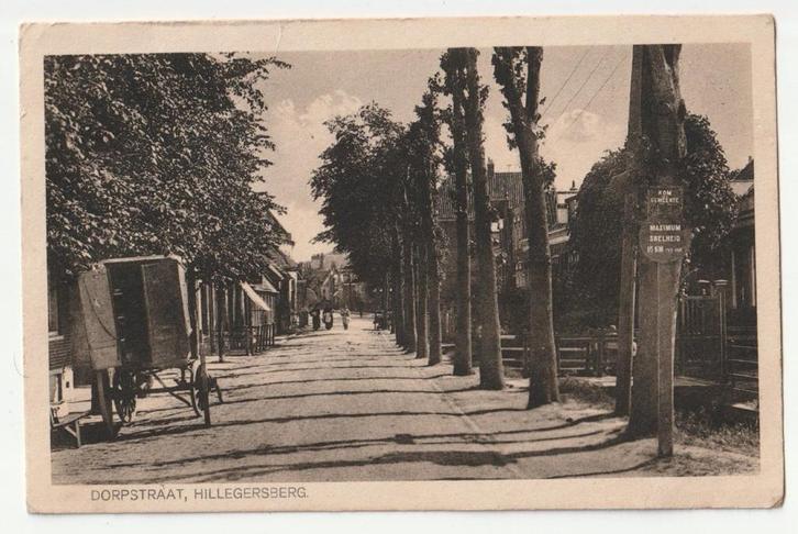 Hillegersberg Dorpstraat 1931 / schade zegelvlak, Verzamelen, Ansichtkaarten | Nederland, Gelopen, Zuid-Holland, 1920 tot 1940