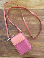 Rood-orange leren Mywalit crossbody multi purse round zip, Overige merken, Ophalen of Verzenden, Zo goed als nieuw, Leer