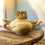 Chinese alabaster tea pot., Antiek en Kunst, Ophalen of Verzenden