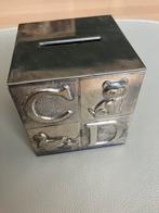 Vintage zwaar verzilverde spaarpot, Ophalen of Verzenden, Zo goed als nieuw, Metaal of Blik, Overige thema's