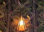Art Deco Wandlampen, Set van 2, Amsterdamse School, Gebruikt, Ophalen of Verzenden, Glas, Art Deco, Amsterdamse School