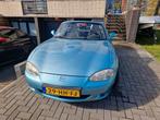 Mazda MX-5 1.6 I 2001 Blauw face lft, Auto's, Zwart, 4 cilinders, Cabriolet, Blauw