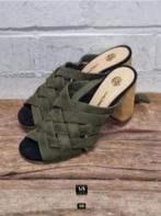 Maliparmi - Suedeleren sandalen maat 39 - Als nieuw €310, Nieuw, Groen, Sandalen of Muiltjes, Maliparmi