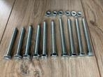 12 x zeskantbout M8, Ophalen of Verzenden, Zo goed als nieuw, Minder dan 50 mm, Bouten of Moeren