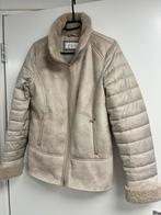Gerry Weber wintertjas, kiezelkleur, suède look 38, Ophalen of Verzenden, Zo goed als nieuw, Maat 38/40 (M), Bruin