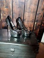 Kinky high heels maat 38., Verzenden, Zo goed als nieuw, Zwart