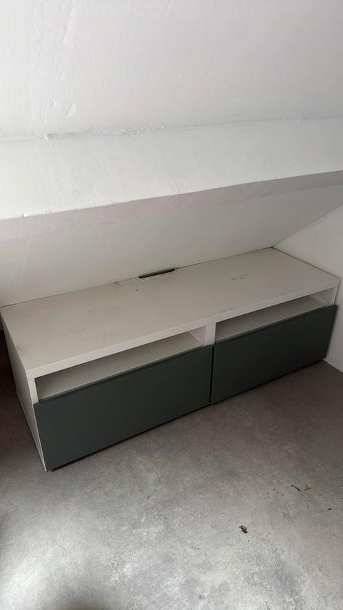 Ikea besta tv meubel met lades, Huis en Inrichting, Kasten | Televisiemeubels, Gebruikt, Minder dan 100 cm, 25 tot 50 cm, Ophalen