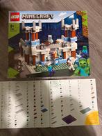 Lego Minecraft 21186 Ijskasteel - Zo goed als nieuw, Ophalen, Zo goed als nieuw, Complete set, Lego