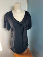 Studio anneloes zwarte top l franjes, Studio Anneloes, Zwart, Maat 42/44 (L), Ophalen of Verzenden