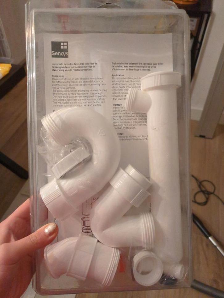 Universele buis sifon, Doe-het-zelf en Verbouw, Buizen en Afvoer, Nieuw, Afvoer, Pvc, Minder dan 2 meter, Ophalen of Verzenden