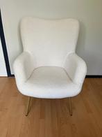 Feauteuil teddy - off-white en eikenkleur, Ophalen, Hout, Nieuw, 75 tot 100 cm