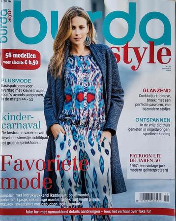 Burda style januari 2016 ongebruikt beschikbaar voor biedingen