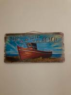 *Zomerse wanddecoratie van hout*, Ophalen of Verzenden, Zo goed als nieuw