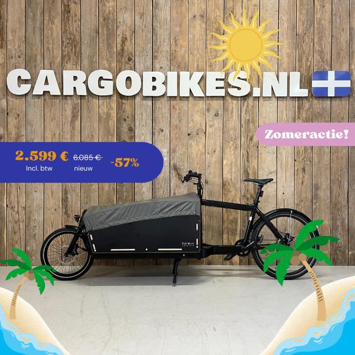Manuele Larry vs Harry Bullitt X bakfiets cargobike, Fietsen en Brommers, Fietsen | Bakfietsen, Zo goed als nieuw, Overige merken
