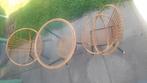 Rohé Noorwolde stoelen tafel glas rotan zwart buisframe 50, Huis en Inrichting, Stoelen, Ophalen, Twee, Overige kleuren, Riet of Rotan