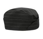 4X Chef beanie black with stripes，4X Horeca sloof vaste band, Ophalen, Nieuw, Zwart