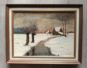 Willem de Kok (1883-1959) - Winterlandschap met beekje -1920 beschikbaar voor biedingen