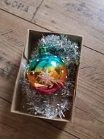 Oude gekleurde kerstbal germany, Diversen, Kerst, Ophalen of Verzenden, Zo goed als nieuw