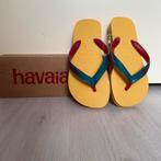 NIEUW gele HAVAIANAS slippers groen/rood bandje 31-32 / 33-4, Nieuw, Overige typen, Jongen of Meisje, Verzenden