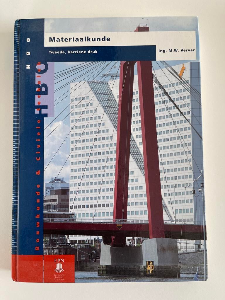 Boek Materiaalkunde - M.W. Verver, Boeken, Informatica en Computer, Gelezen, Vakgebied of Industrie, Ophalen of Verzenden