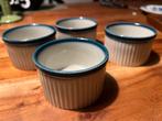 Wedgwood Blue Pacific ramekins (set van 4) vintage stoneware, Ophalen of Verzenden
