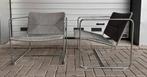2 Living Divani design fauteuils, Ophalen, Gebruikt, 75 tot 100 cm, 50 tot 75 cm
