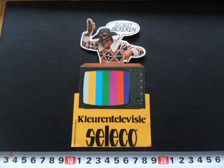 sticker Goed bekeken Kleurentelevisie SELECO  Zanussi eletro, Verzamelen, Stickers, Zo goed als nieuw, Bedrijf of Vereniging, Ophalen