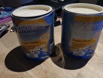 Sikkens Super Gloss jachtlak 243 Bahama Beige 2x0,75l nieuw beschikbaar voor biedingen