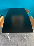 Zwarte eettafel 90 x 150 cm (gratis af te halen), Huis en Inrichting, Tafels | Eettafels, Ophalen, Gebruikt, 50 tot 100 cm, Vijf personen of meer