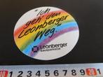 sticker LEONBERGER Bausparkasse Ich geh'den LEONBERGER weg, Ophalen, Zo goed als nieuw, Sticker