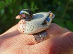 Ring met een eend., Ophalen of Verzenden, Nieuw, Overige kleuren, Overige materialen