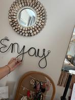 Wandhanger ‘Enjoy’ van vt-wonen, Huis en Inrichting, Woonaccessoires | Spiegels, Minder dan 50 cm, Rond, Ophalen of Verzenden