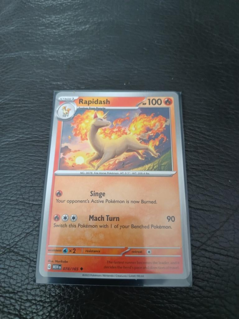 Rapidash 078/165, Ophalen of Verzenden