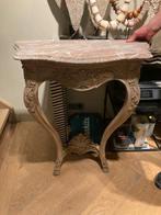 Franse antieke wandconsole met marmeren blad, Ophalen