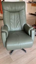 Prominent Leren Malmo XL met accu dus vrijstaand plaatsbaar, Huis en Inrichting, Fauteuils, Ophalen, Minder dan 75 cm, Leer, Zo goed als nieuw