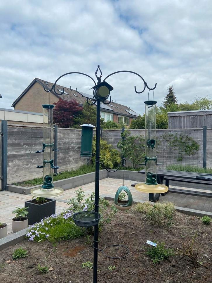 Compleet Voederpaalsysteem met Accessoires, Tuin en Terras, Vogelhuisjes en Vogelbaden, Gebruikt, Ophalen of Verzenden