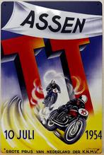 TT Assen 1953 Grote prijs reclamebord van metaal wandbord