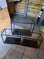 Set van 3 metalen wandplanken wandkastjes, Huis en Inrichting, Woonaccessoires | Wandplanken en Boekenplanken, Ophalen, Zo goed als nieuw