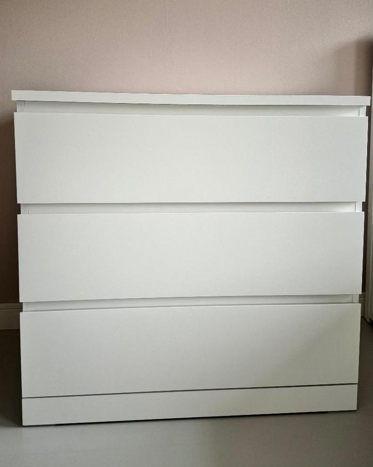IKEA Malm Ladekast - 3 lades, Huis en Inrichting, Kasten | Ladekasten, Zo goed als nieuw, Minder dan 100 cm, 50 tot 100 cm, 25 tot 50 cm