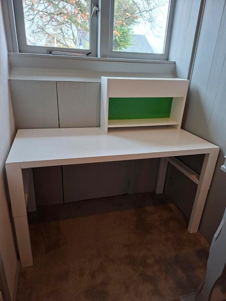 Bureaustoel met bovenkast, Huis en Inrichting, Bureaus, Gebruikt, Bureau, In hoogte verstelbaar, Ophalen of Verzenden