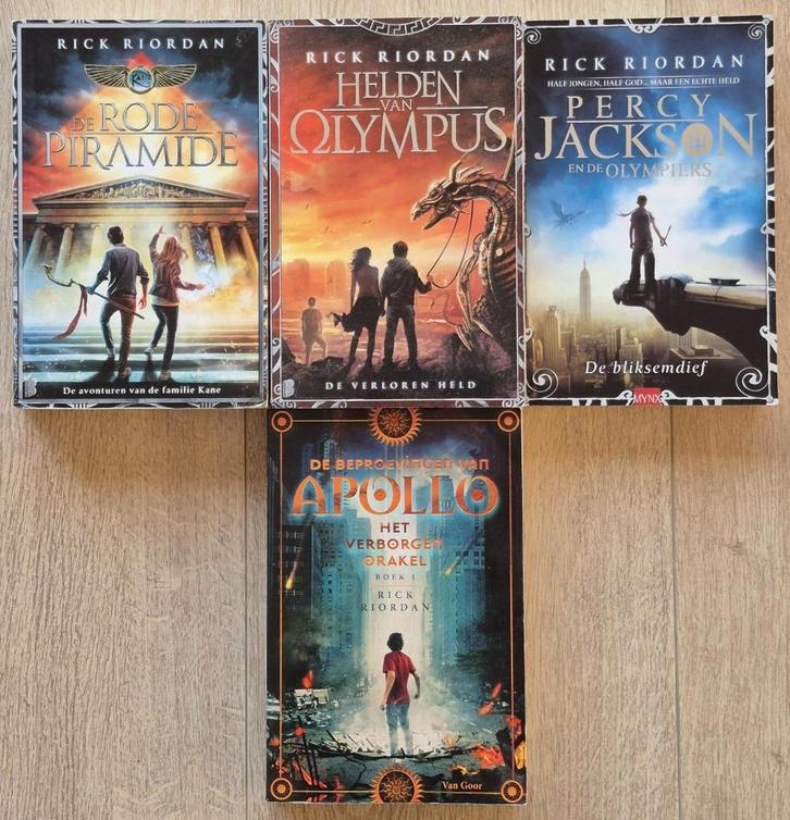 Rick Riordan - 4 boeken, Boeken, Fantasy, Ophalen