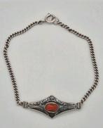 Zilveren armband met bloedkoraal, Verzenden, Gebruikt, Zilver, Zilver
