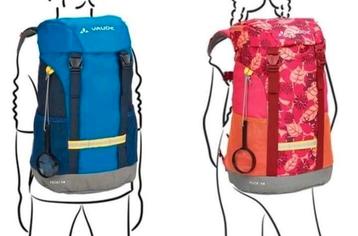 2 Vaude Pecki Kids Rugzakken 14l ideaal voor Herfstvakantie  beschikbaar voor biedingen