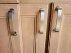 Keukenkastjes en laden(massief eiken front) en blad(graniet), Huis en Inrichting, Keuken | Keukenelementen, Ophalen, Gebruikt